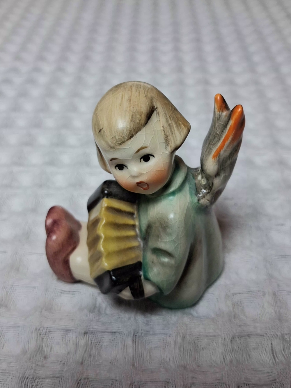 Hummel/Goebel Angel With Accordion #238/B West Germany 1967 Flawed